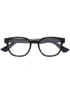 GUCCI TORTOISESHELL ROUND-FRAME GLASSES