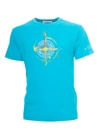 STONE ISLAND FRONT BRANDED T-SHIRT IN TURQUOISE