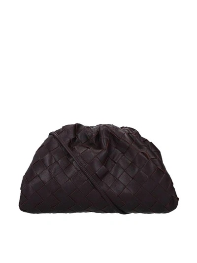 Bottega Veneta Pouch Mini Intrecciato Leather Shoulder Bag In Black