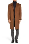 HART SCHAFFNER MARX SHEFFIELD CLASSIC FIT WOOL & CASHMERE OVERCOAT,703213389527