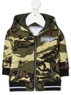 GIVENCHY CAMOUFLAGE-PRINT ZIP-UP HOODIE
