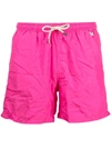 Mc2 Saint Barth Pantone™ Special Edition Logo-patch Swim Shorts In Pink