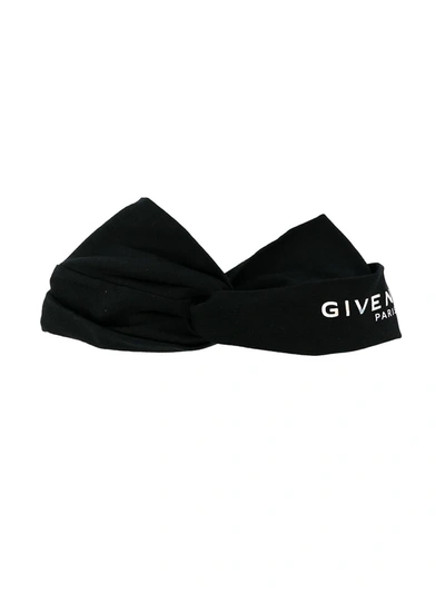 Givenchy Kids' Logo-print Hair Band In Black