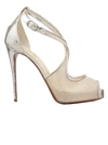 CHRISTIAN LOUBOUTIN MARIACAR 120 PUMPS IN NUDE LEATHER,1210029 PK1A