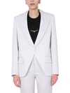 Stella Mccartney Linday Blazer In Grey Wool In Grigio