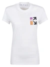 OFF-WHITE T-SHIRT GRADIENT,OWAA040R21JER001 0184 WHITE MULTICOLOR