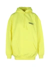 BALENCIAGA MEDIUM FIT HOODIE,578135TJVD4 7110 FLUO YELLOW BLACK