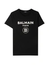 BALMAIN BLACK T-SHIRT,11721334