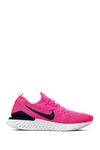 Nike Epic React Flyknit 2 Running Shoe In 601 Pinbla/black