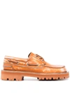 CAMPERLAB LACE-UP LEATHER BOAT SHOES