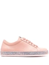 LE SILLA CRYSTAL-EMBELLISHED SNEAKERS