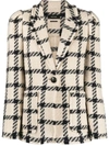 ISABEL MARANT CHECKED COTTON BLAZER