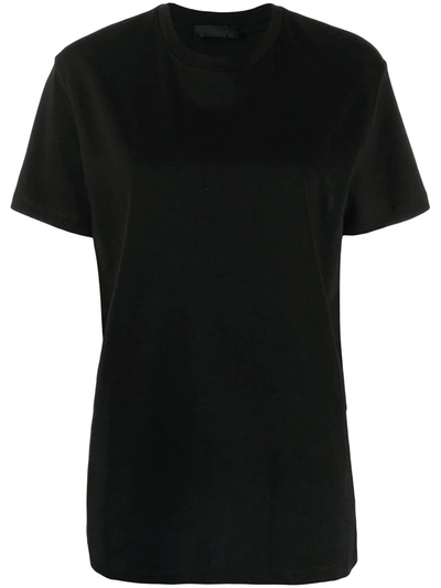 Wardrobe.nyc Round Neck Cotton T-shirt In Black