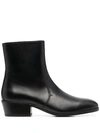 LEMAIRE LEATHER ANKLE BOOTS