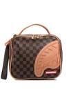Sprayground Henny Checkered Lunch Bag In Brown