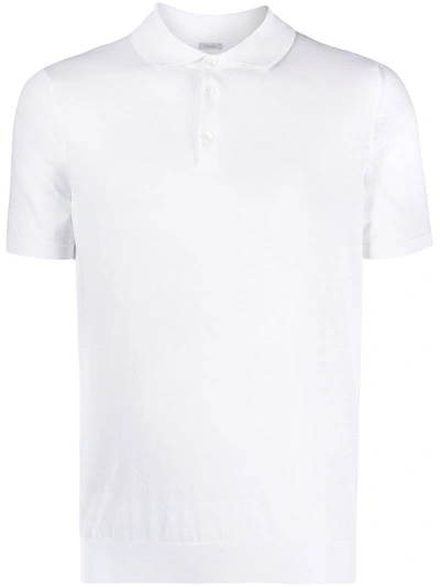 Malo Short-sleeve Cotton Polo Shirt In White