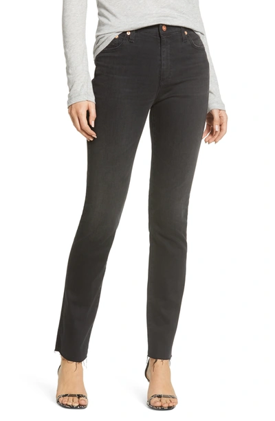 Ag Mari High Waist Raw Hem Ankle Skinny Jeans In 2yrs Somber