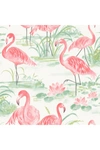 Wallpops Pink Flamingo Beach Peel & Stick Wallpaper In Pink
