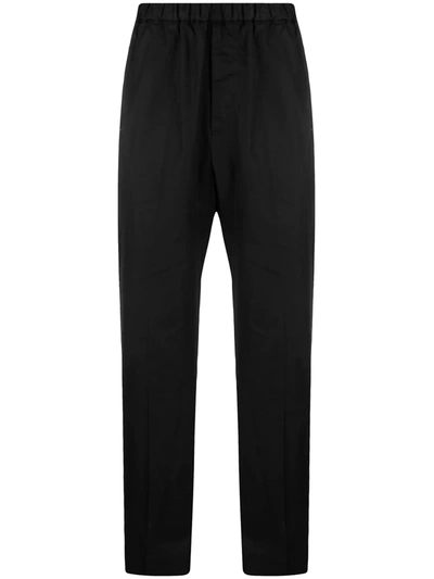 Jil Sander Cropped Straight-leg Trousers In Black