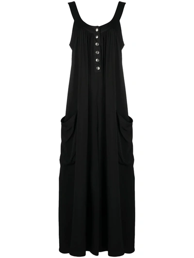 8pm U-neck Maxi Dress In Black