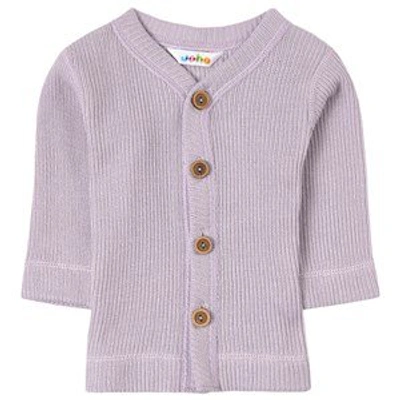 Joha Babies'  Lilac Knitted Cardigan In Purple