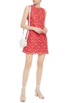 ALICE AND OLIVIA CLYDE GUIPURE LACE MINI DRESS,3074457345623344172