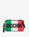 MOSCHINO ITALIAN SLOGAN SHOULDER BAG