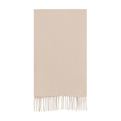 Max Mara Dalia Scarf In Albino