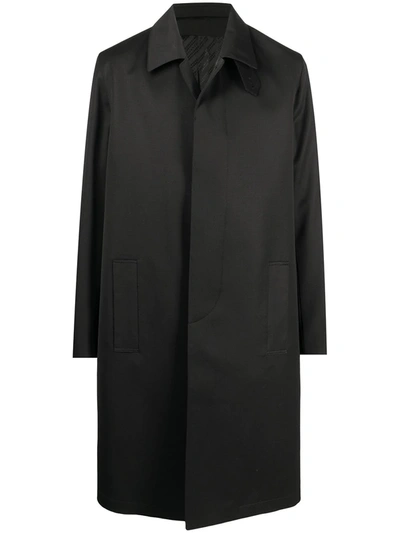 Givenchy Single-breasted Mid-length Coat In Black