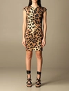 JUST CAVALLI MINI DRESS WITH ANIMAL PRINT,S02CT1129 N21546 120S