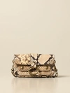 ZADIG & VOLTAIRE BAG IN LEATHER WITH PYTHON PRINT,SJAV4001F DESE