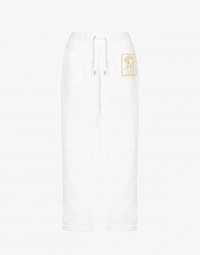 Moschino Cropped Jogging Pants Chinese New Year In White