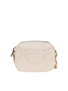TORY BURCH TORY BURCH FLEMING QUILTED CAMERA BAG IN WHITE