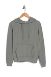 90 Degree By Reflex Terry Brushed Pullover Hoodie In Blossom Olive