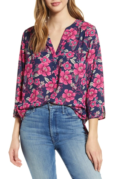 Curves 360 By Nydj Perfect Blouse In Blooming Pink