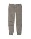 Nili Lotan Cropped French Military Pant In Brown