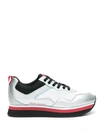 ARMANI EXCHANGE PANELLED LACE-UP SNEAKERS