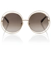 CHLOÉ CARLINA ROUND SUNGLASSES,P00524547