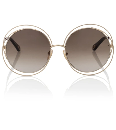 Chloé Round-frame Sunglasses In Grey