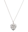 GUCCI BLIND FOR LOVE STERLING SILVER NECKLACE,P00526710