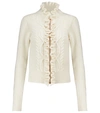 SEE BY CHLOÉ CABLE-KNIT WOOL-BLEND CARDIGAN,P00535146