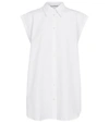 ACNE STUDIOS SLEEVELESS COTTON-BLEND SHIRT,P00537534