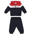 MONCLER BABY STRETCH-COTTON TRACKSUIT,P00548120