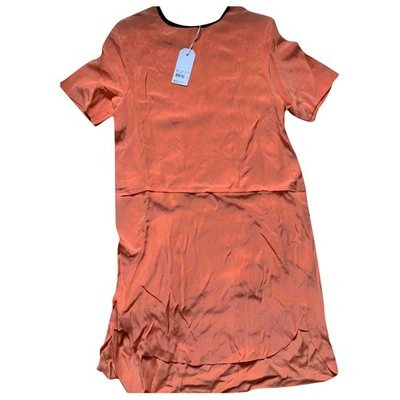 Pre-owned Cã©dric Charlier Mid-length Dress In Orange
