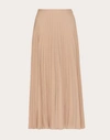 VALENTINO VALENTINO PLEATED TECHNO CADY SKIRT