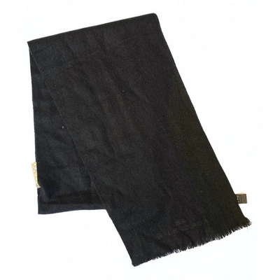 Pre-owned Balenciaga Wool Scarf In Black