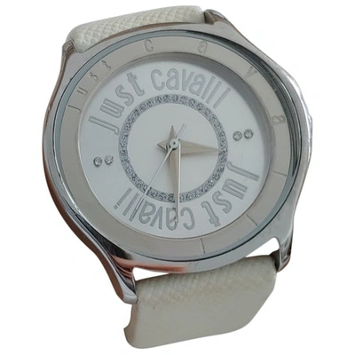 Pre-owned Just Cavalli Watch In White