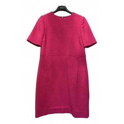 Pre-owned Victoria Victoria Beckham Linen Mini Dress In Red