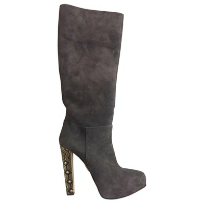 Pre-owned Le Silla Boots In Brown