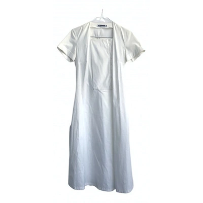 Pre-owned Jil Sander Mid-length Dress In White
